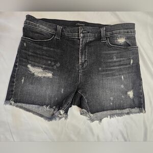 🖤 J Brand Mia Vagabond Distressed Denim Shorts | Black | Size 29